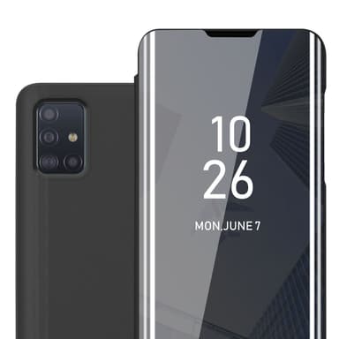 Suojakuori Samsung Galaxy A51 5G Lompakkokotelo (Musta)