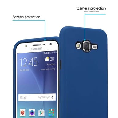 Samsung Galaxy J7 2015 Suojakuori Kotelo (Sininen)