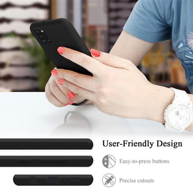 Samsung Galaxy A31 Suojakuori Kotelo Case (Musta)