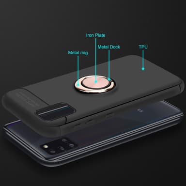 Samsung Galaxy A31 Suojakuori Kotelo (Musta)