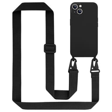 Suojakuori iPhone 14 PLUS Kotelo Ketju (Musta)