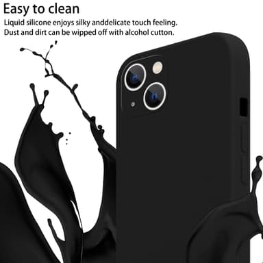 Suojakuori iPhone 14 PLUS Kotelo Ketju (Musta)