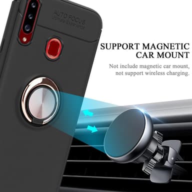 Samsung Galaxy A20s Suojakuori Kotelo (Musta)