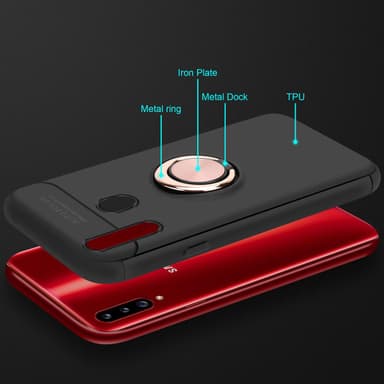 Samsung Galaxy A20s Suojakuori Kotelo (Musta)