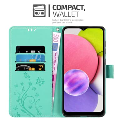 Samsung Galaxy A03s Suojakuori Lompakkokotelo