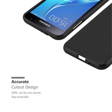 Samsung Galaxy J3 2016 Suojakuori Kotelo (Musta)