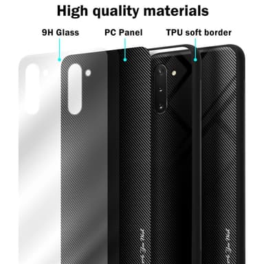 Samsung Galaxy NOTE 10 Suojakuori Kotelo (Musta)