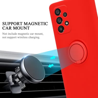 Samsung Galaxy A73 5G Suojakuori Kotelo (Punainen)