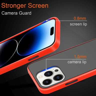 iPhone 14 PRO MAX Suojakuori Kotelo (Läpinäkyvä)
