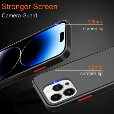 iPhone 14 PRO Suojakuori Kotelo (Läpinäkyvä)