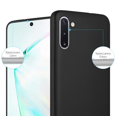 Samsung Galaxy NOTE 10 Suojakuori Kotelo (Musta)