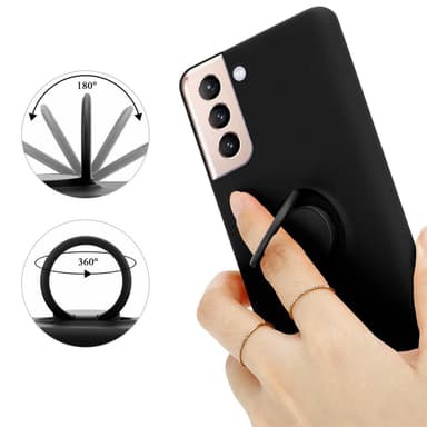 Samsung Galaxy S21 PLUS Suojakuori Kotelo (Musta)