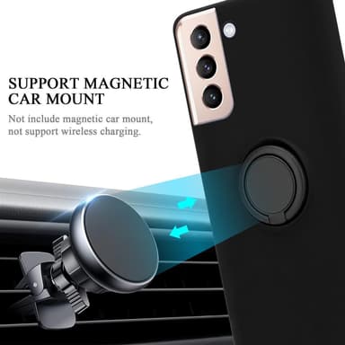Samsung Galaxy S21 PLUS Suojakuori Kotelo (Musta)