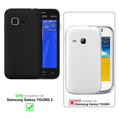 Samsung Galaxy YOUNG 2 Suojakuori Universaali (Musta)