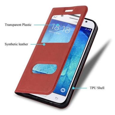Lompakkokotelo Samsung Galaxy J5 2015 Case (Punainen)