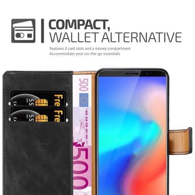 Cubot J3 PRO Suojakuori Lompakkokotelo (Musta)