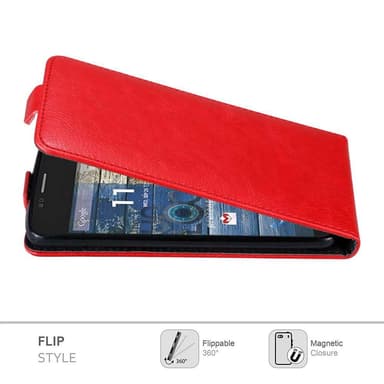 Motorola MOTO G2 Suojakuori Lompakkokotelo (Punainen)