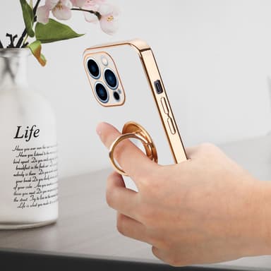 iPhone 13 PRO Suojakuori Kotelo (Valkoinen)
