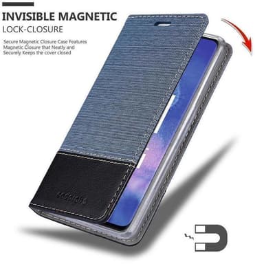 Huawei MATE 20 PRO Suojakuori Lompakkokotelo (Sininen)