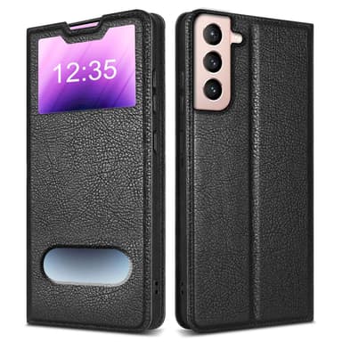 Lompakkokotelo Samsung Galaxy S21 5G Case (Musta)