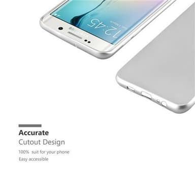Samsung Galaxy S6 EDGE Suojakuori Kotelo (Hopea)