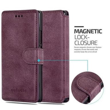 Huawei ASCEND P7 Suojakuori Lompakkokotelo (Punainen)