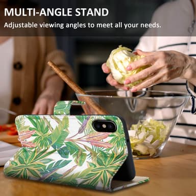 iPhone X / XS Suojakuori Lompakkokotelo Case Cover