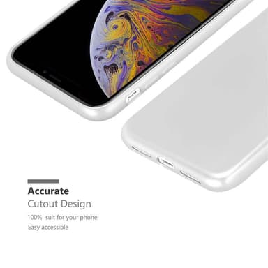 iPhone XS MAX Suojakuori Kotelo (Hopea)