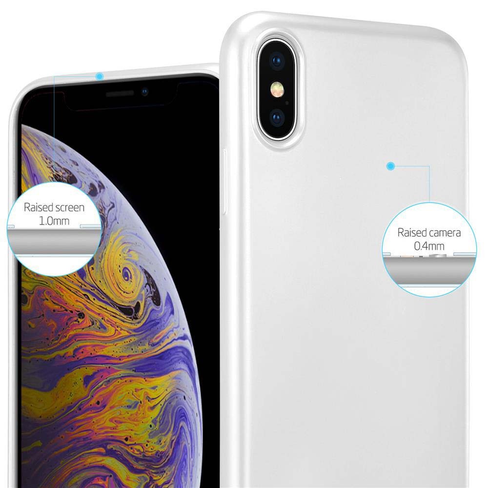 iPhone XS MAX Suojakuori Kotelo (Hopea)