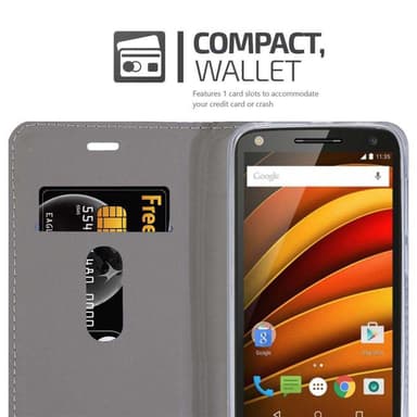 Motorola MOTO X3 Suojakuori Lompakkokotelo (Sininen)