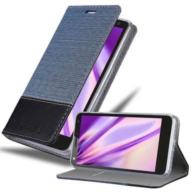 Motorola MOTO X3 Suojakuori Lompakkokotelo (Sininen)