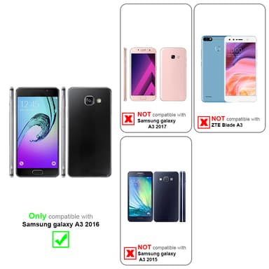 Lompakkokotelo Samsung Galaxy A3 2016 Case (Ruskea)