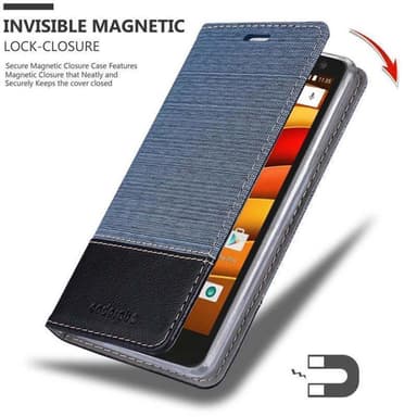 Motorola MOTO X3 Suojakuori Lompakkokotelo (Sininen)