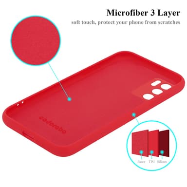 Oppo A16s / A54s Suojakuori Kotelo Case (Punainen)