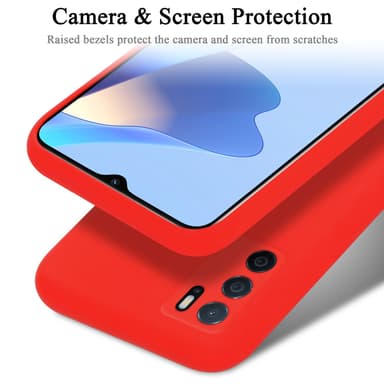Oppo A16s / A54s Suojakuori Kotelo Case (Punainen)