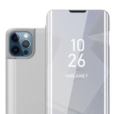 Suojakuori iPhone 13 PRO Lompakkokotelo (Hopea)