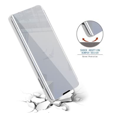 Suojakuori iPhone 13 PRO Lompakkokotelo (Hopea)