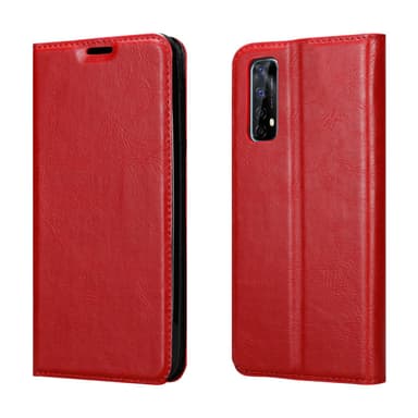 Realme 7 4G Suojakuori Lompakkokotelo (Punainen)