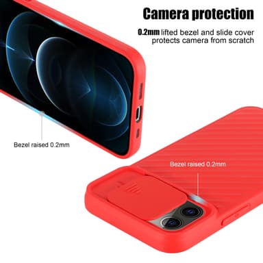 iPhone 12 / 12 PRO Case Suojakuori Cover (Punainen)