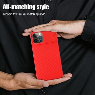 iPhone 12 / 12 PRO Case Suojakuori Cover (Punainen)