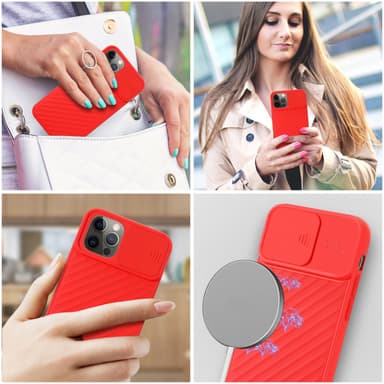 iPhone 12 / 12 PRO Case Suojakuori Cover (Punainen)