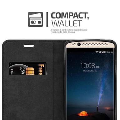 ZTE Axon 7 MINI Suojakuori Lompakkokotelo (Ruskea)