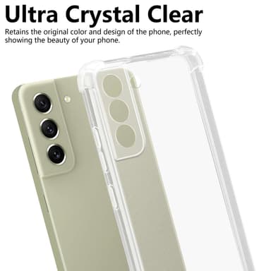 Samsung Galaxy S21 FE Suojakuori Kotelo (Läpinäkyvä)