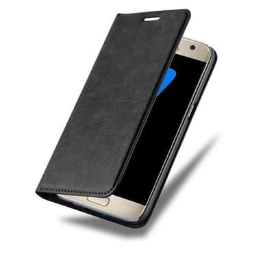 Samsung Galaxy S7 Suojakuori Lompakkokotelo (Musta)