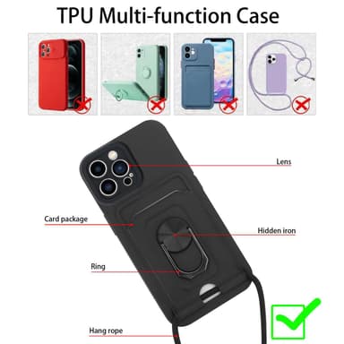 iPhone 12 PRO MAX Matkapuhelimen Ketju Kotelo