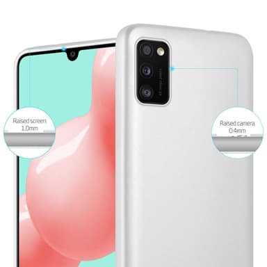 Samsung Galaxy A41 Suojakuori Kotelo (Hopea)