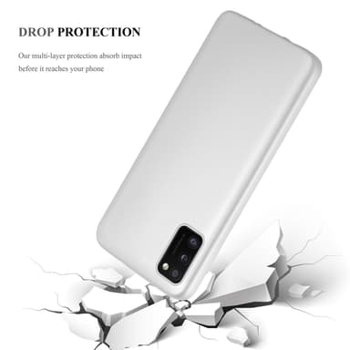 Samsung Galaxy A41 Suojakuori Kotelo (Hopea)
