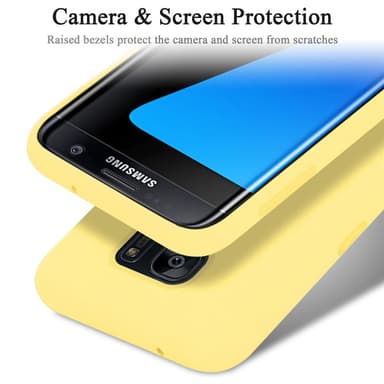 Samsung Galaxy S7 EDGE Suojakuori Kotelo (Keltainen)