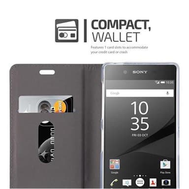 Sony Xperia Z5 Suojakuori Lompakkokotelo (Sininen)