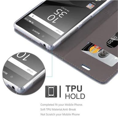 Sony Xperia Z5 Suojakuori Lompakkokotelo (Sininen)